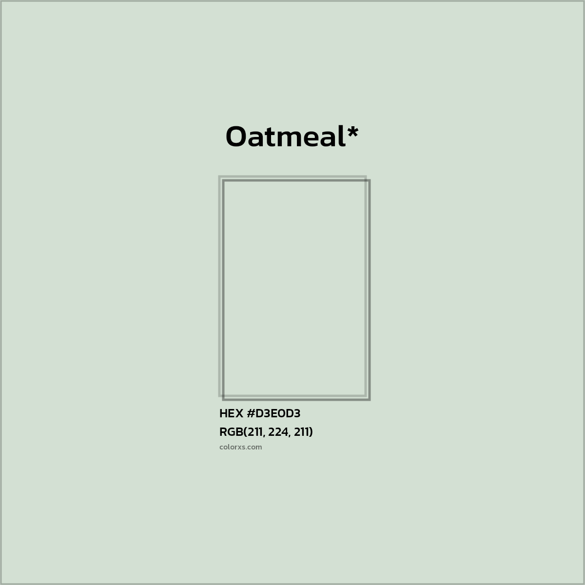 HEX #D3E0D3 Color Name, Color Code, Palettes, Similar Paints, Images