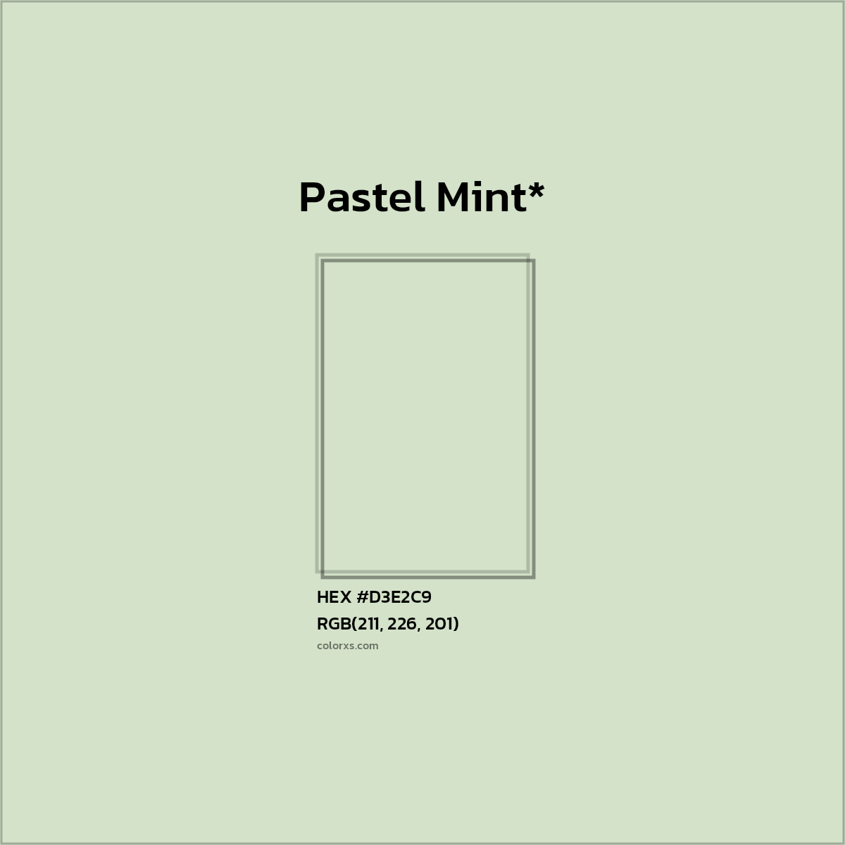 HEX #D3E2C9 Color Name, Color Code, Palettes, Similar Paints, Images