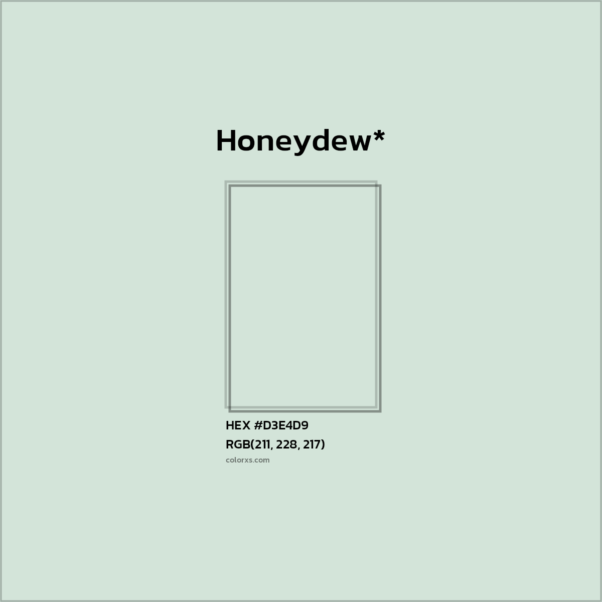 HEX #D3E4D9 Color Name, Color Code, Palettes, Similar Paints, Images