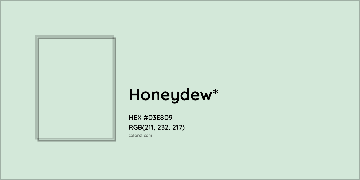 HEX #D3E8D9 Color Name, Color Code, Palettes, Similar Paints, Images