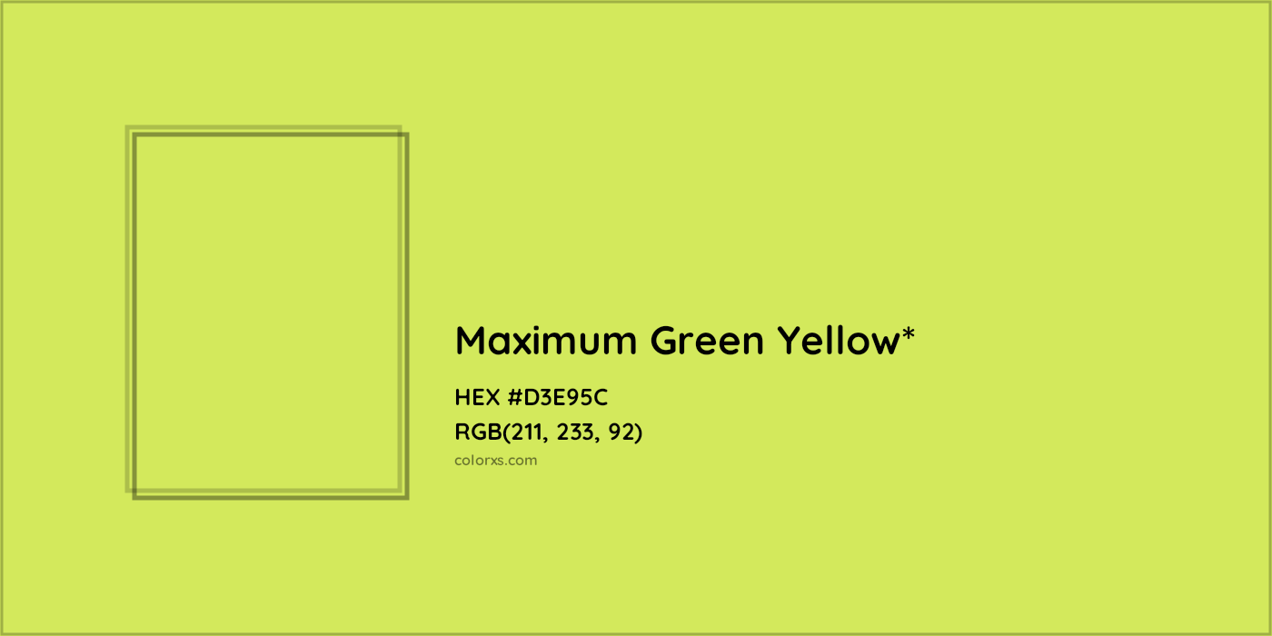HEX #D3E95C Color Name, Color Code, Palettes, Similar Paints, Images