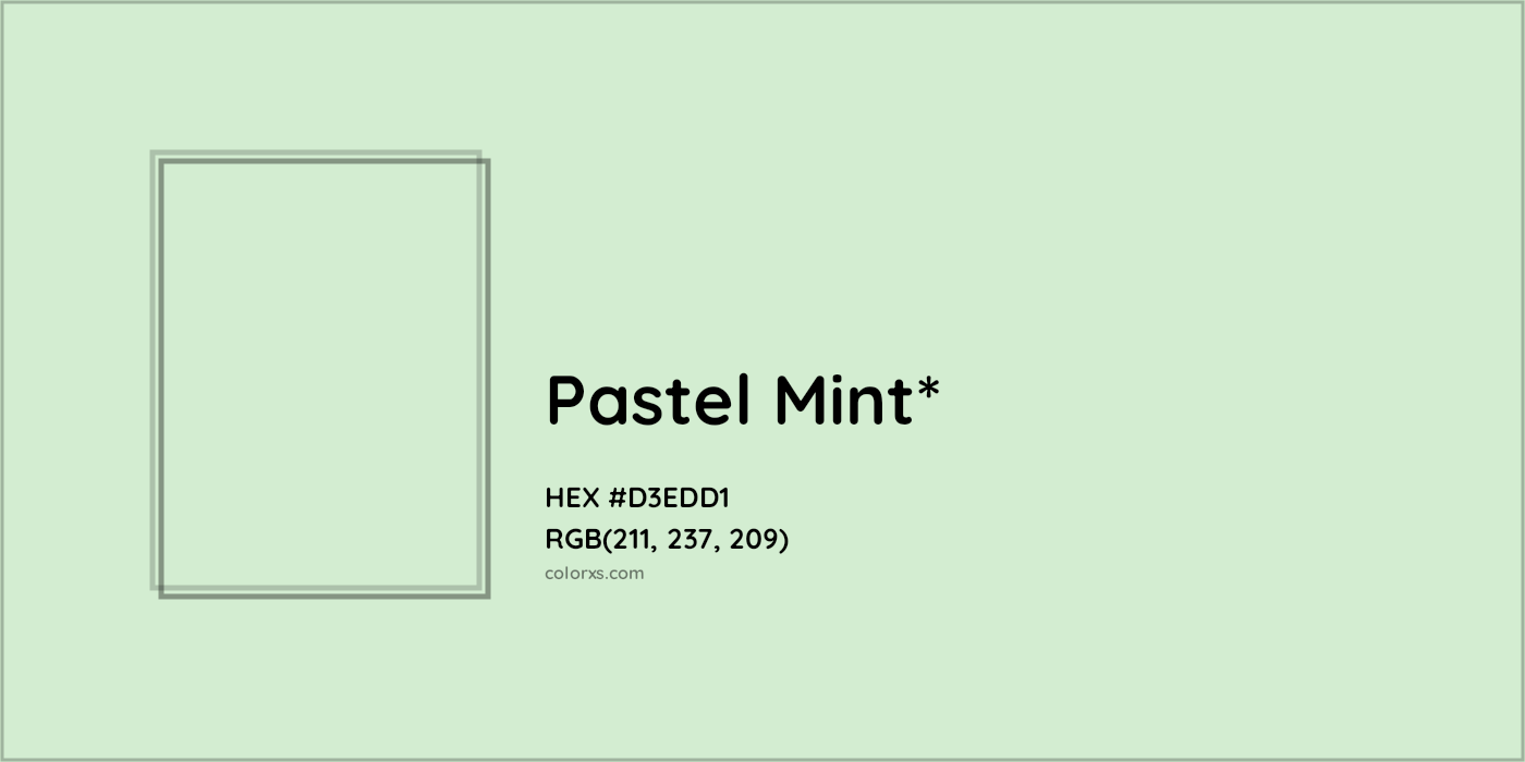 HEX #D3EDD1 Color Name, Color Code, Palettes, Similar Paints, Images