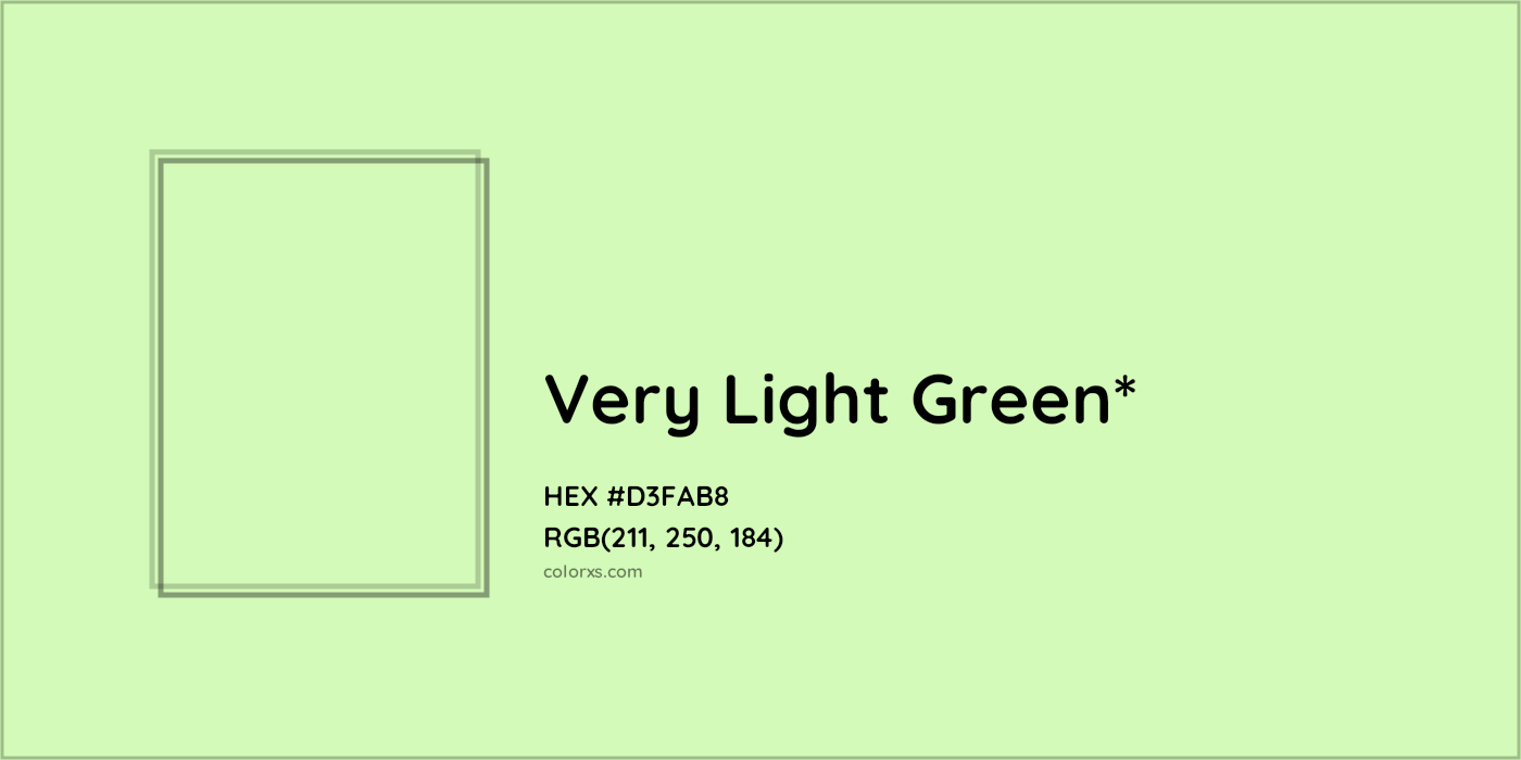 HEX #D3FAB8 Color Name, Color Code, Palettes, Similar Paints, Images