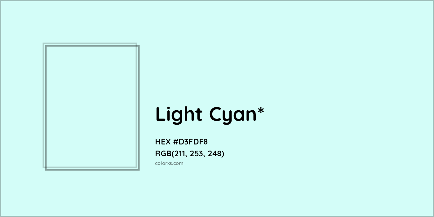 HEX #D3FDF8 Color Name, Color Code, Palettes, Similar Paints, Images