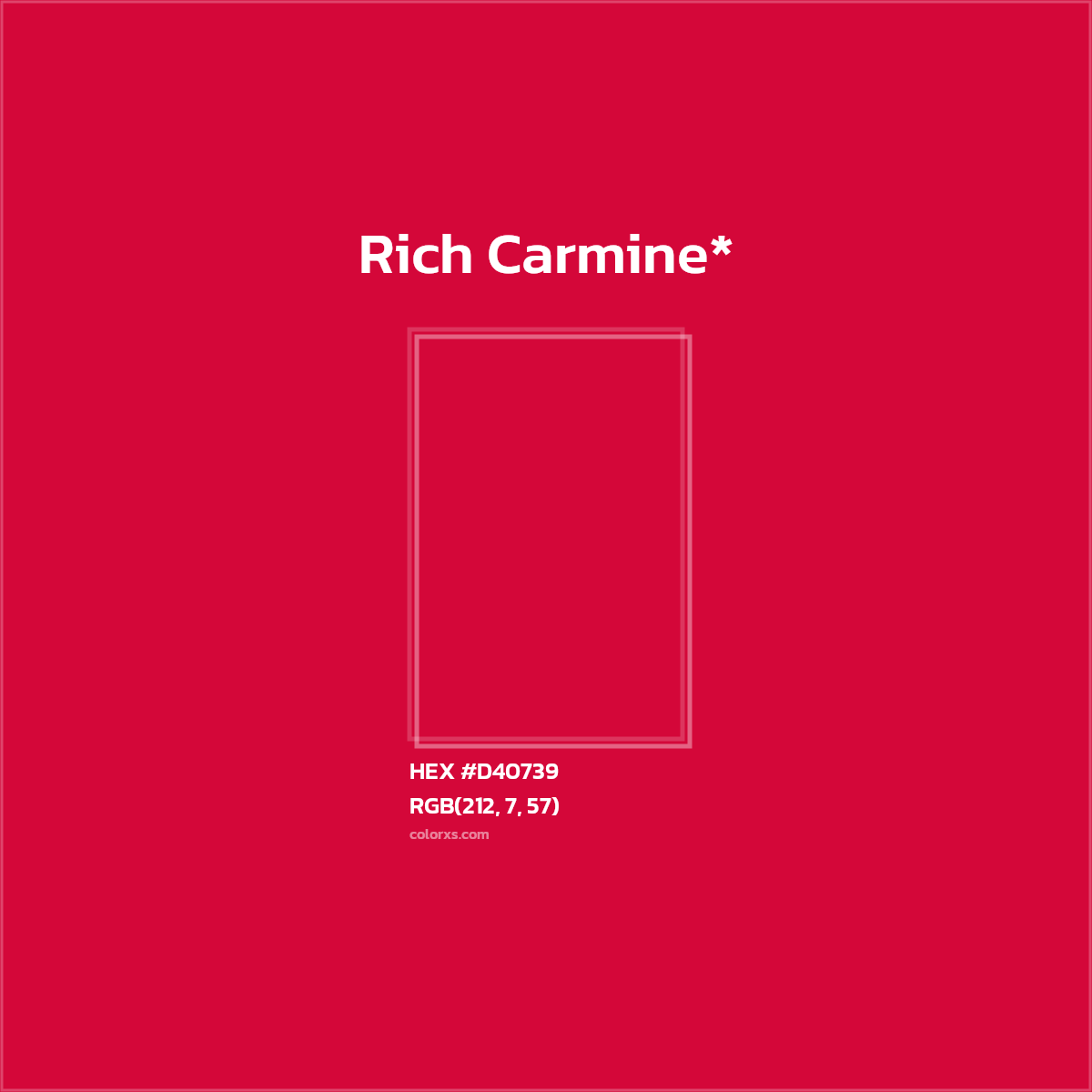 HEX #D40739 Color Name, Color Code, Palettes, Similar Paints, Images