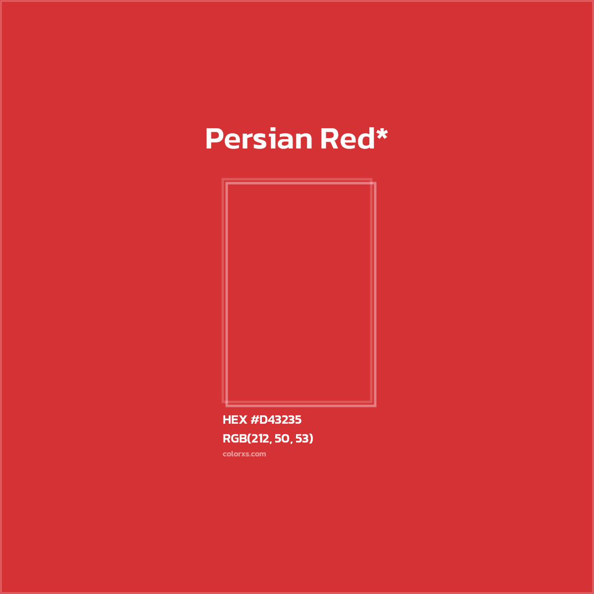 HEX #D43235 Color Name, Color Code, Palettes, Similar Paints, Images