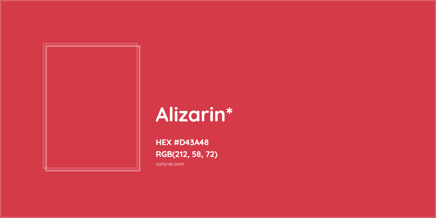 HEX #D43A48 Color Name, Color Code, Palettes, Similar Paints, Images