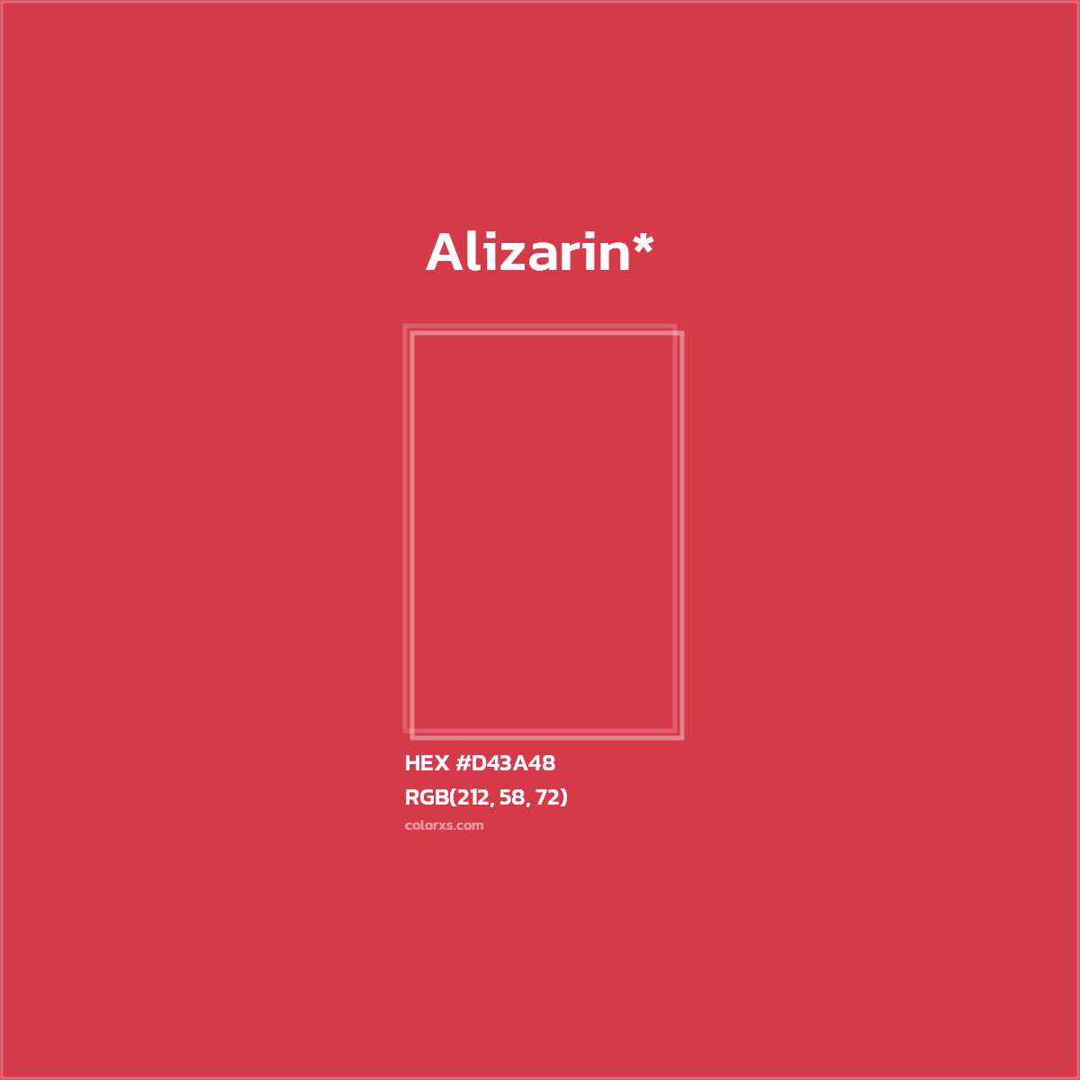 HEX #D43A48 Color Name, Color Code, Palettes, Similar Paints, Images