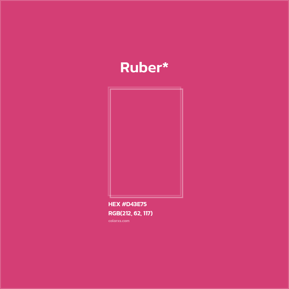 HEX #D43E75 Color Name, Color Code, Palettes, Similar Paints, Images
