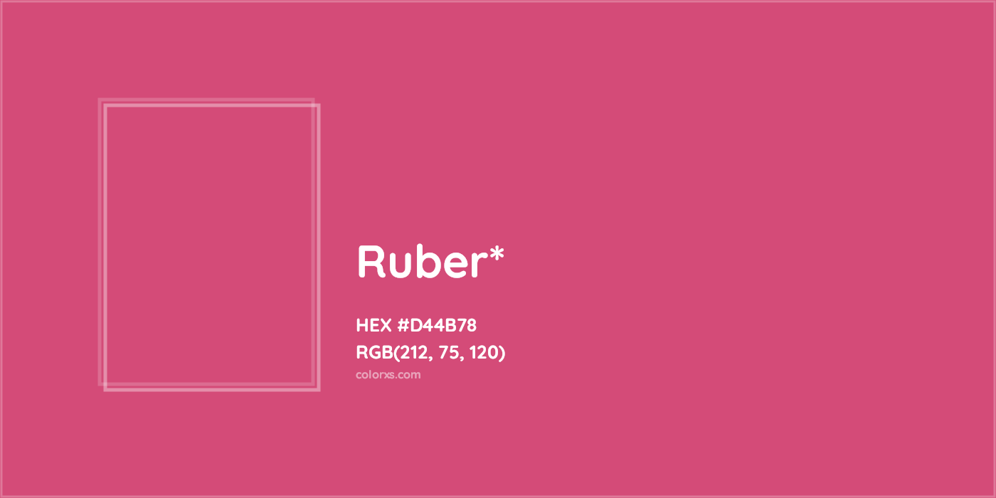 HEX #D44B78 Color Name, Color Code, Palettes, Similar Paints, Images