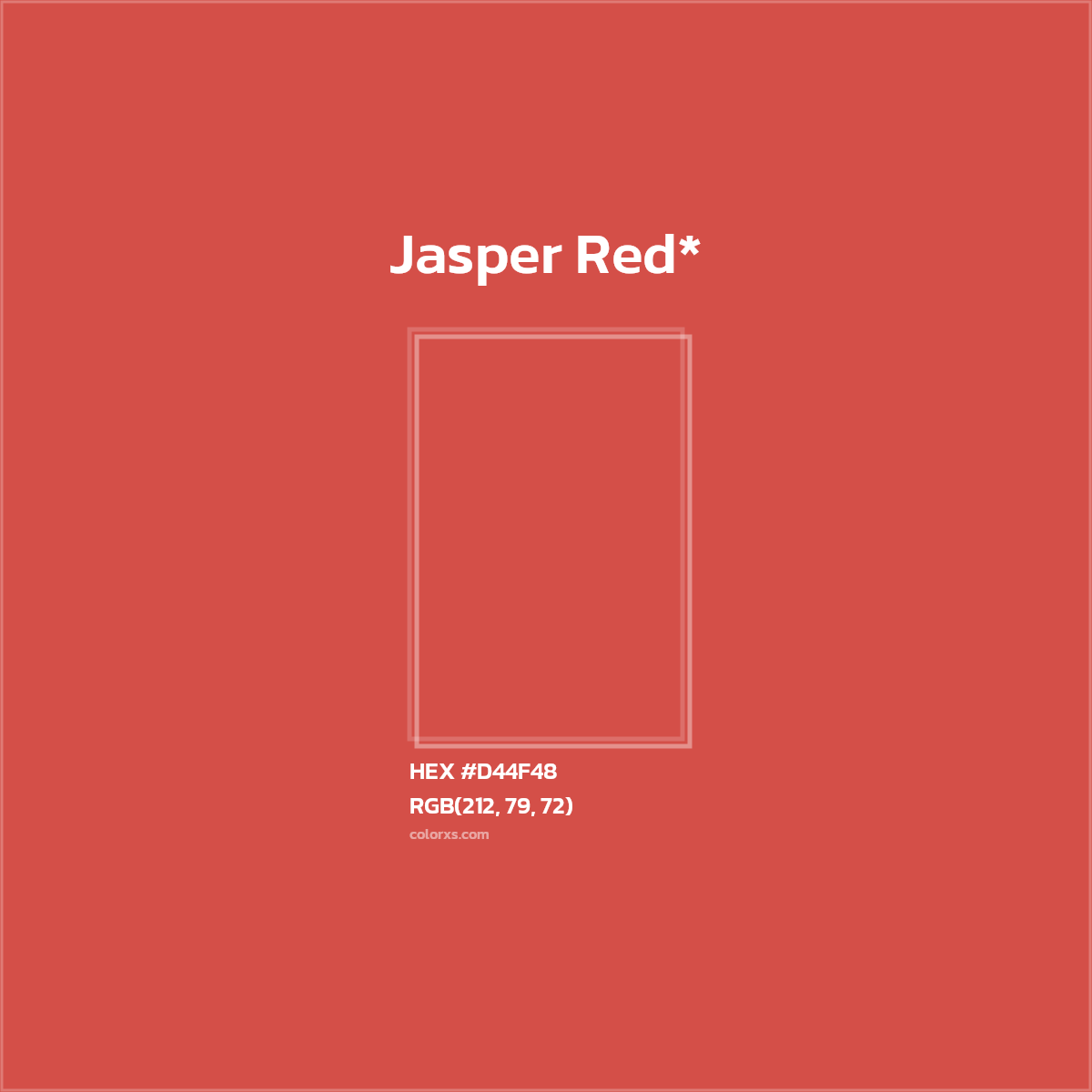 HEX #D44F48 Color Name, Color Code, Palettes, Similar Paints, Images