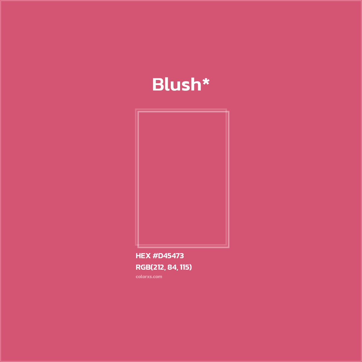 HEX #D45473 Color Name, Color Code, Palettes, Similar Paints, Images