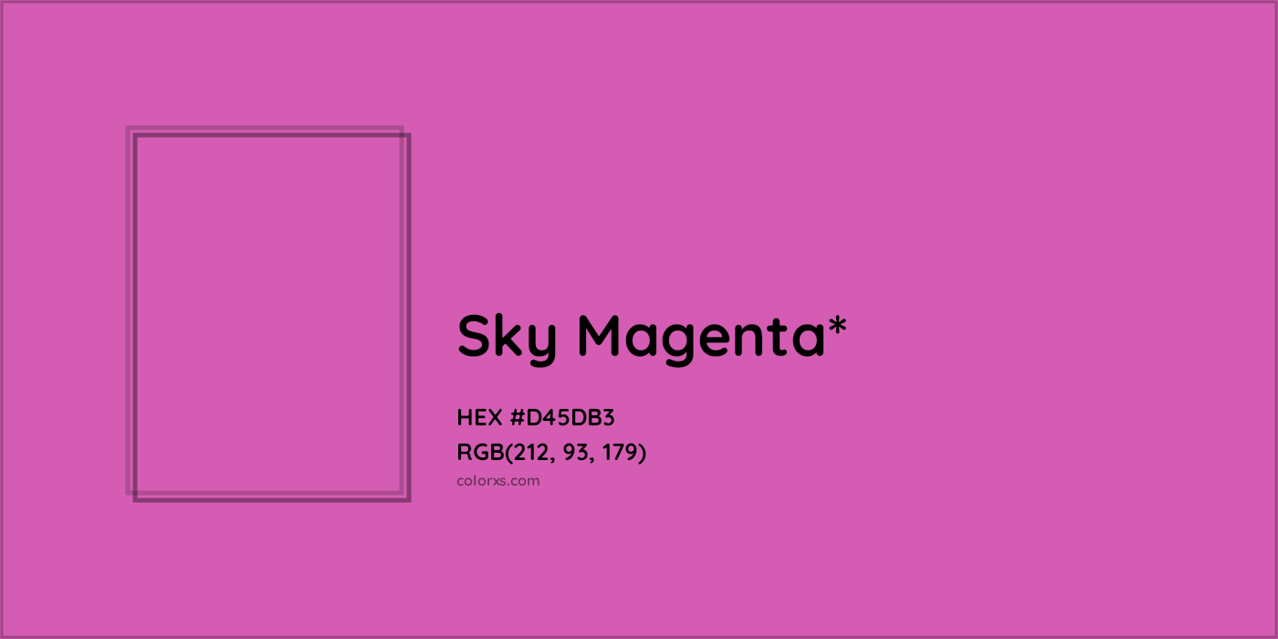 HEX #D45DB3 Color Name, Color Code, Palettes, Similar Paints, Images