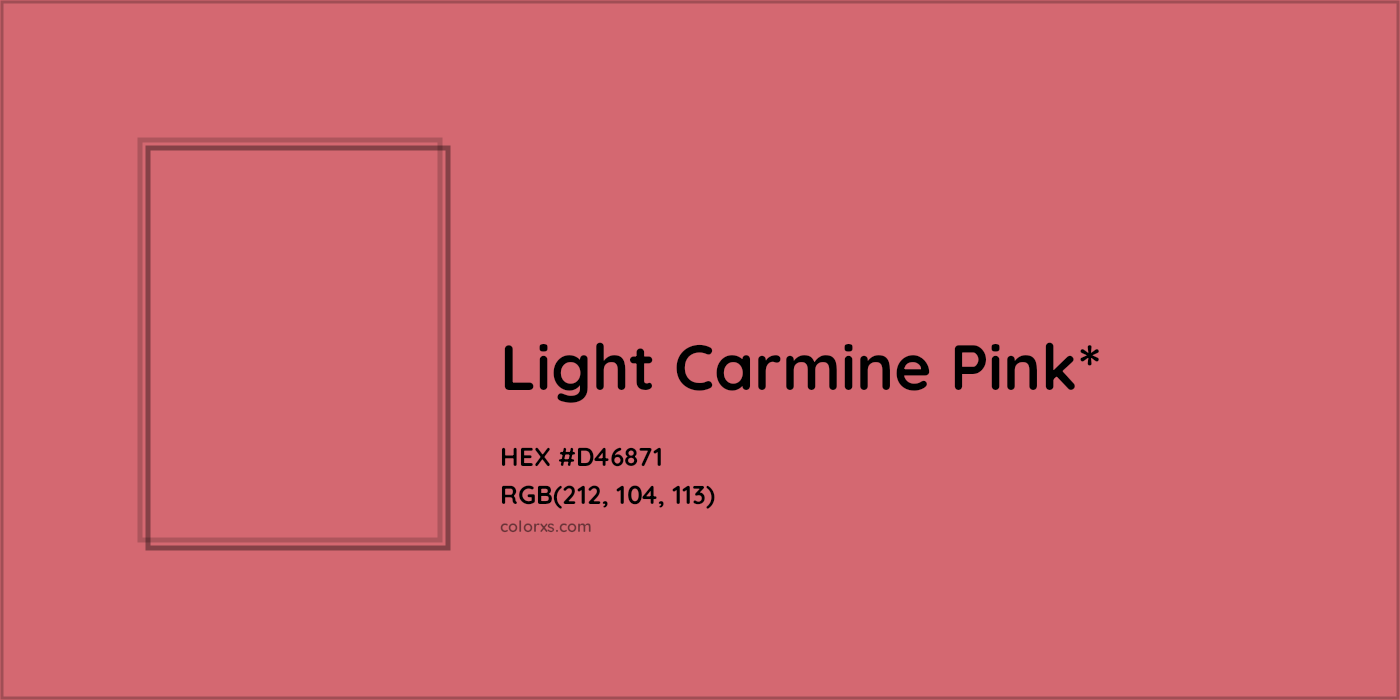 HEX #D46871 Color Name, Color Code, Palettes, Similar Paints, Images
