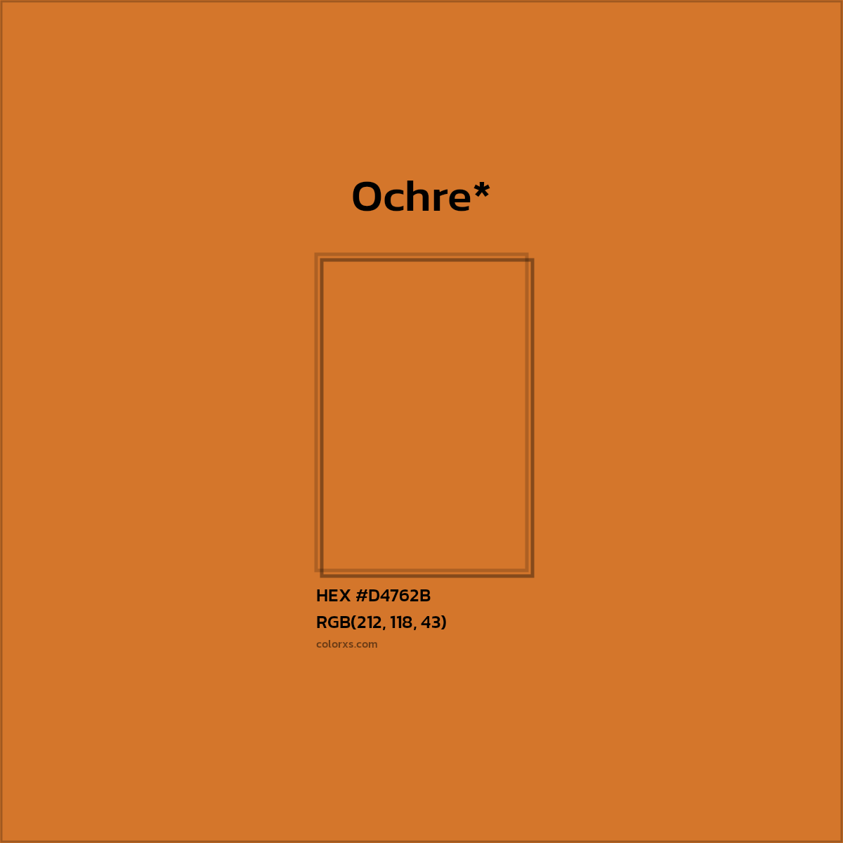 HEX #D4762B Color Name, Color Code, Palettes, Similar Paints, Images