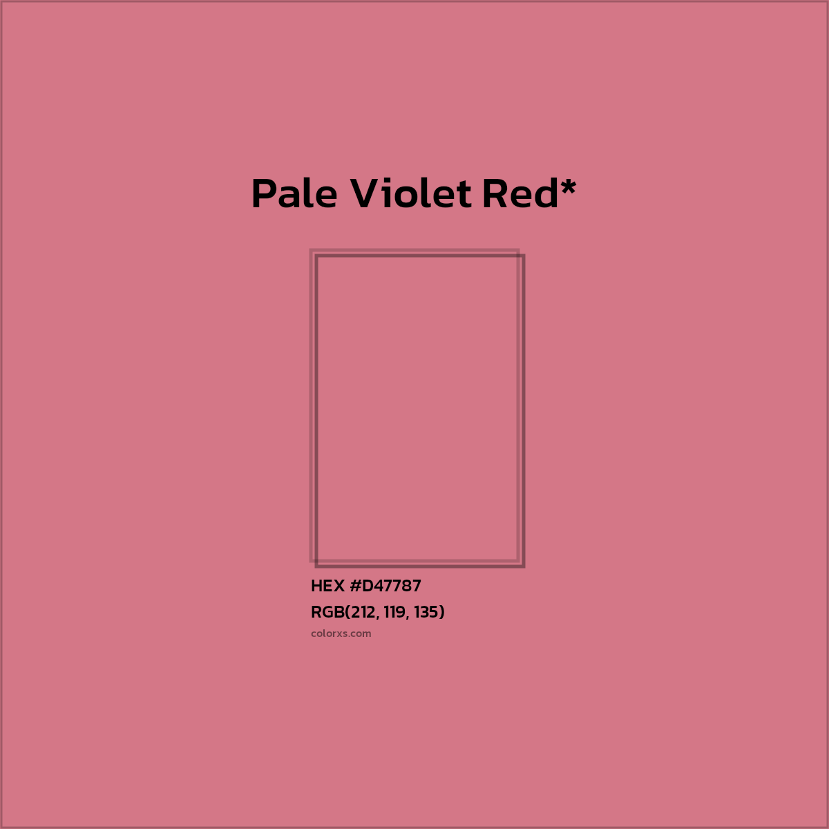 HEX #D47787 Color Name, Color Code, Palettes, Similar Paints, Images