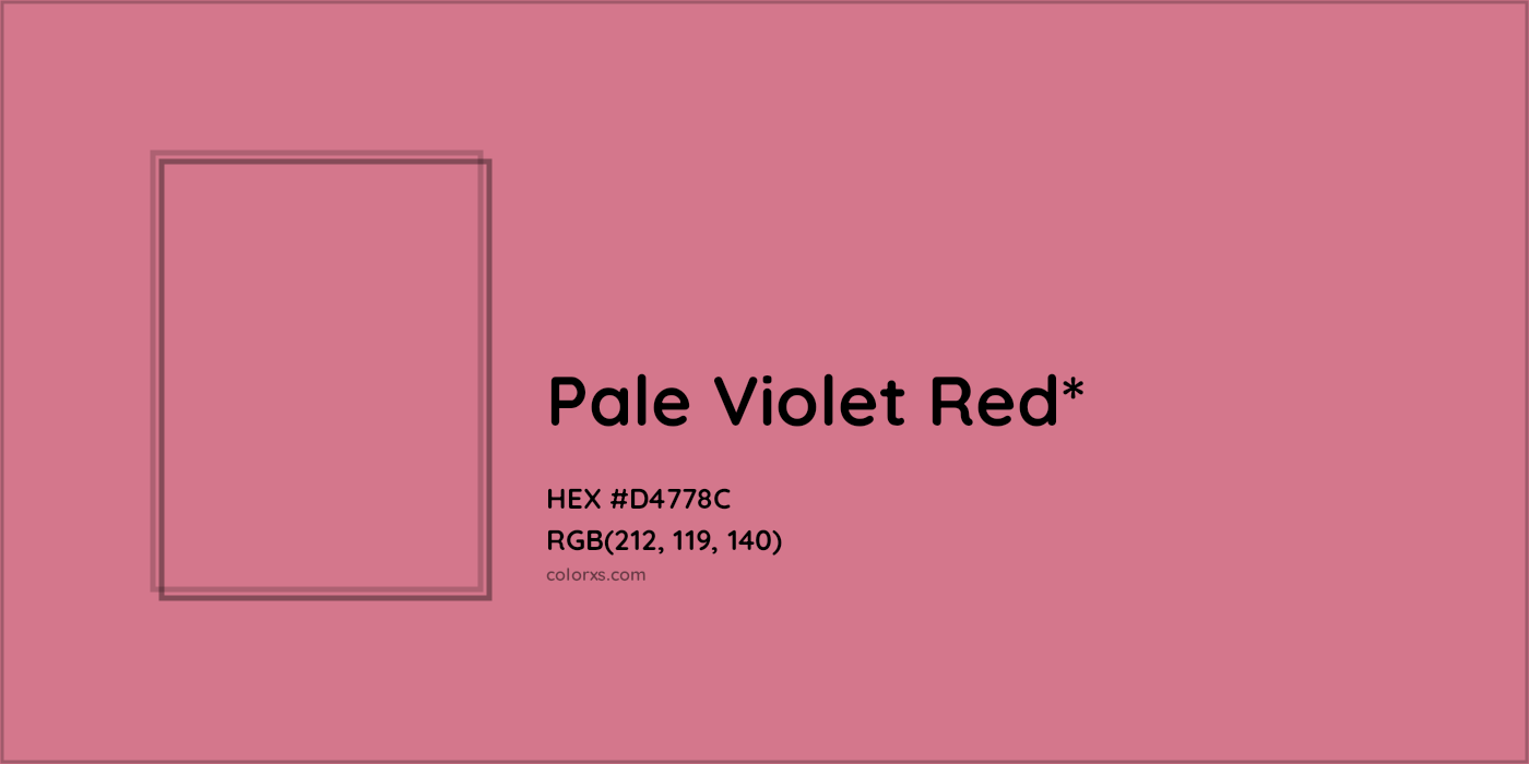 HEX #D4778C Color Name, Color Code, Palettes, Similar Paints, Images