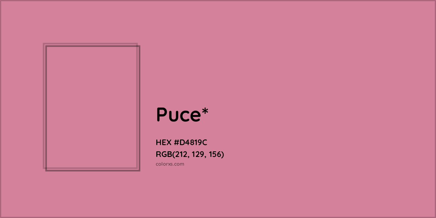 HEX #D4819C Color Name, Color Code, Palettes, Similar Paints, Images