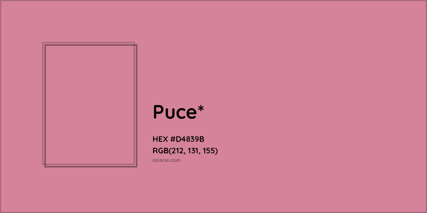 HEX #D4839B Color Name, Color Code, Palettes, Similar Paints, Images