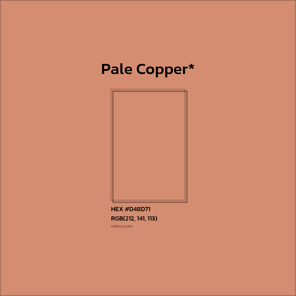 HEX #D48D71 Color Name, Color Code, Palettes, Similar Paints, Images