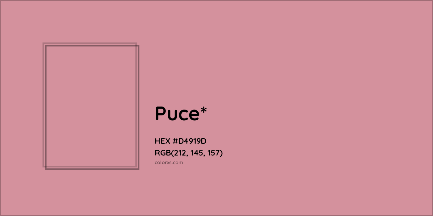 HEX #D4919D Color Name, Color Code, Palettes, Similar Paints, Images