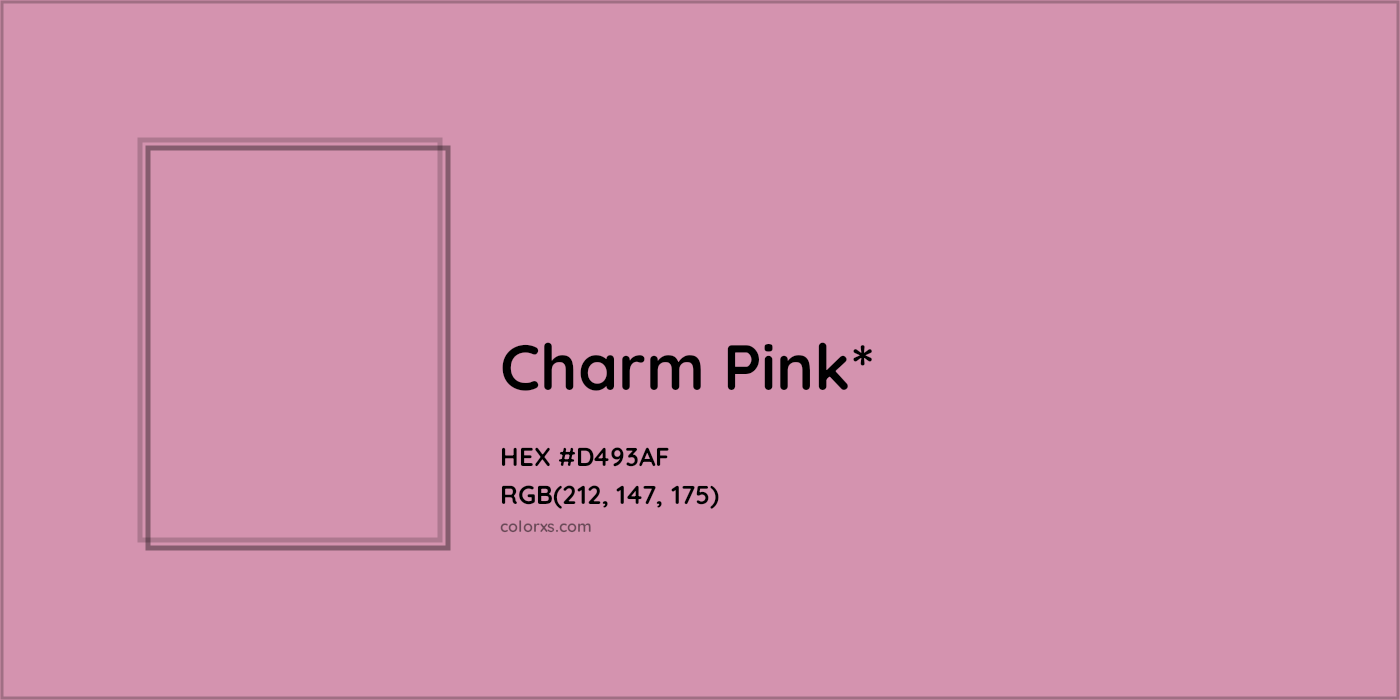 HEX #D493AF Color Name, Color Code, Palettes, Similar Paints, Images