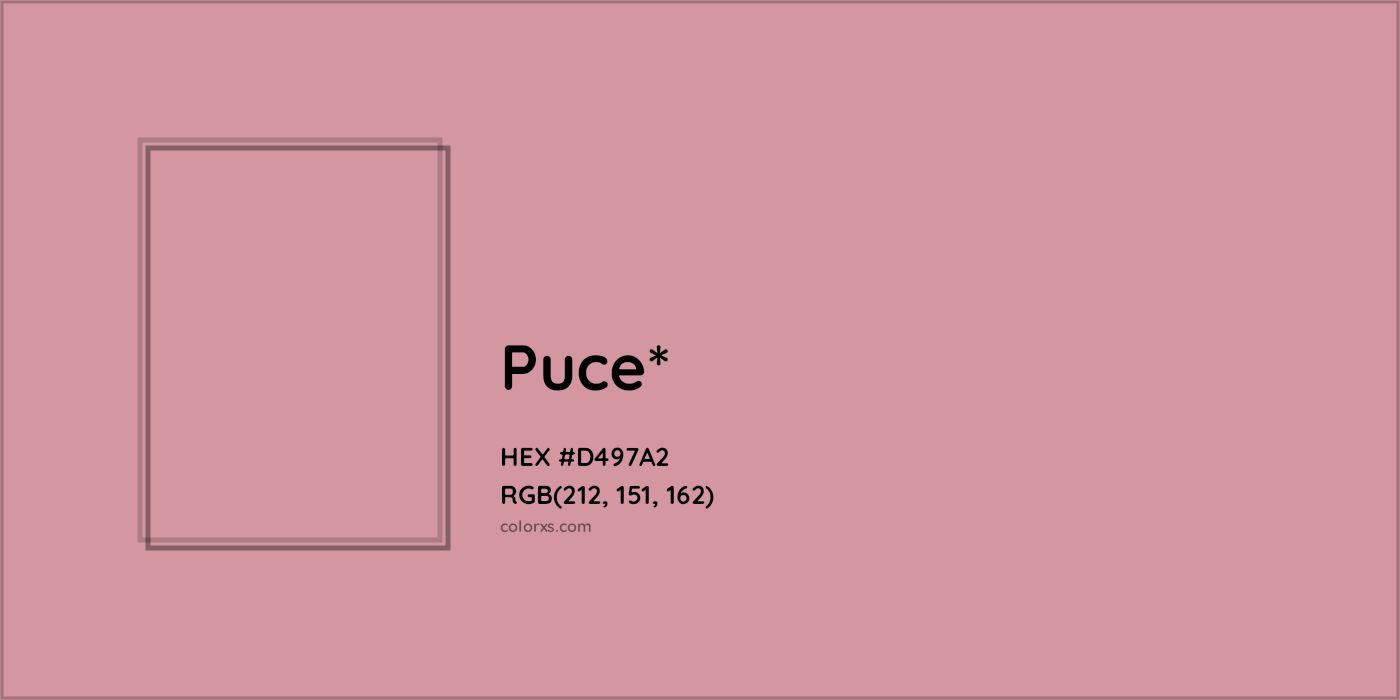HEX #D497A2 Color Name, Color Code, Palettes, Similar Paints, Images
