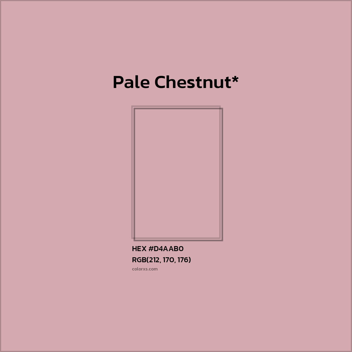 HEX #D4AAB0 Color Name, Color Code, Palettes, Similar Paints, Images