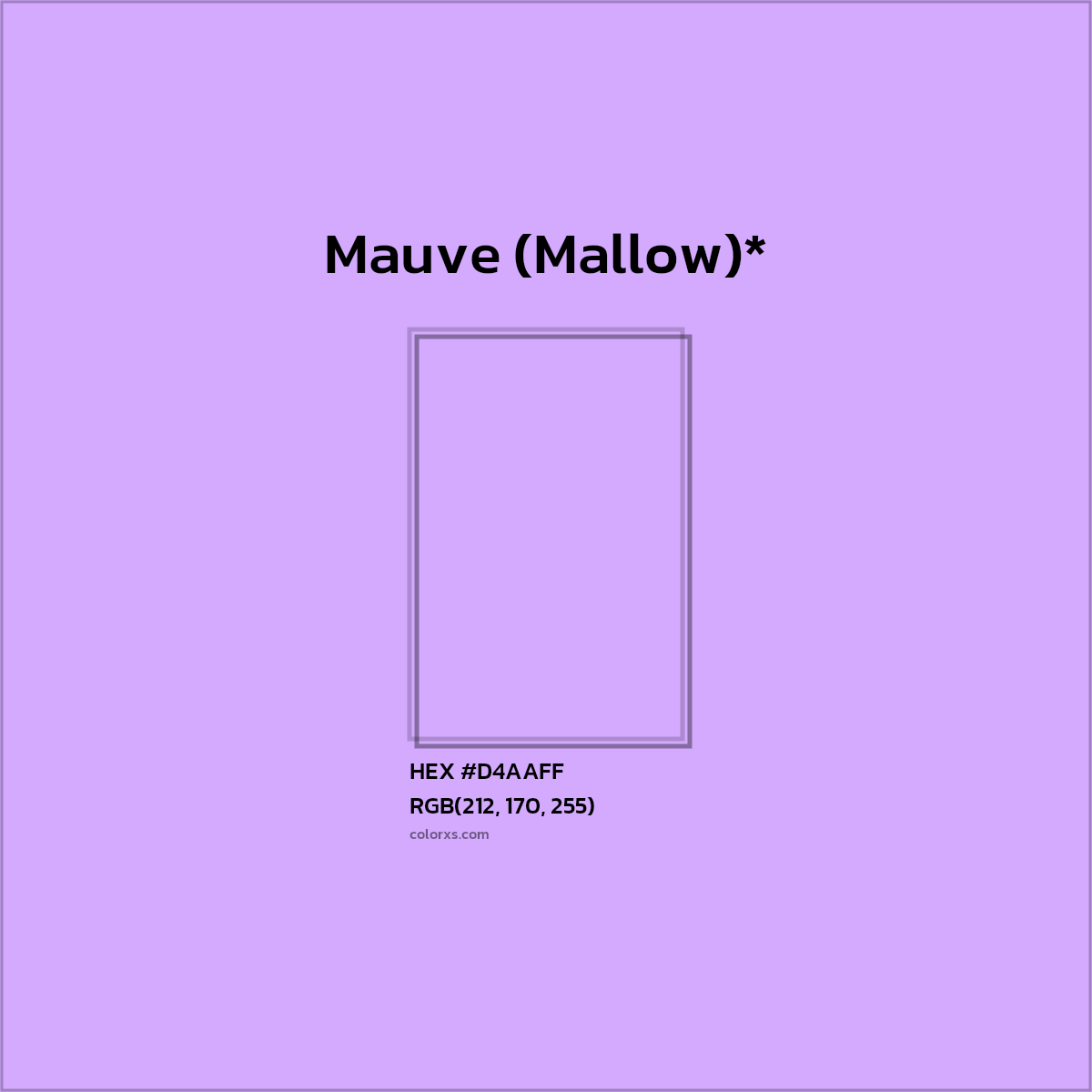 HEX #D4AAFF Color Name, Color Code, Palettes, Similar Paints, Images