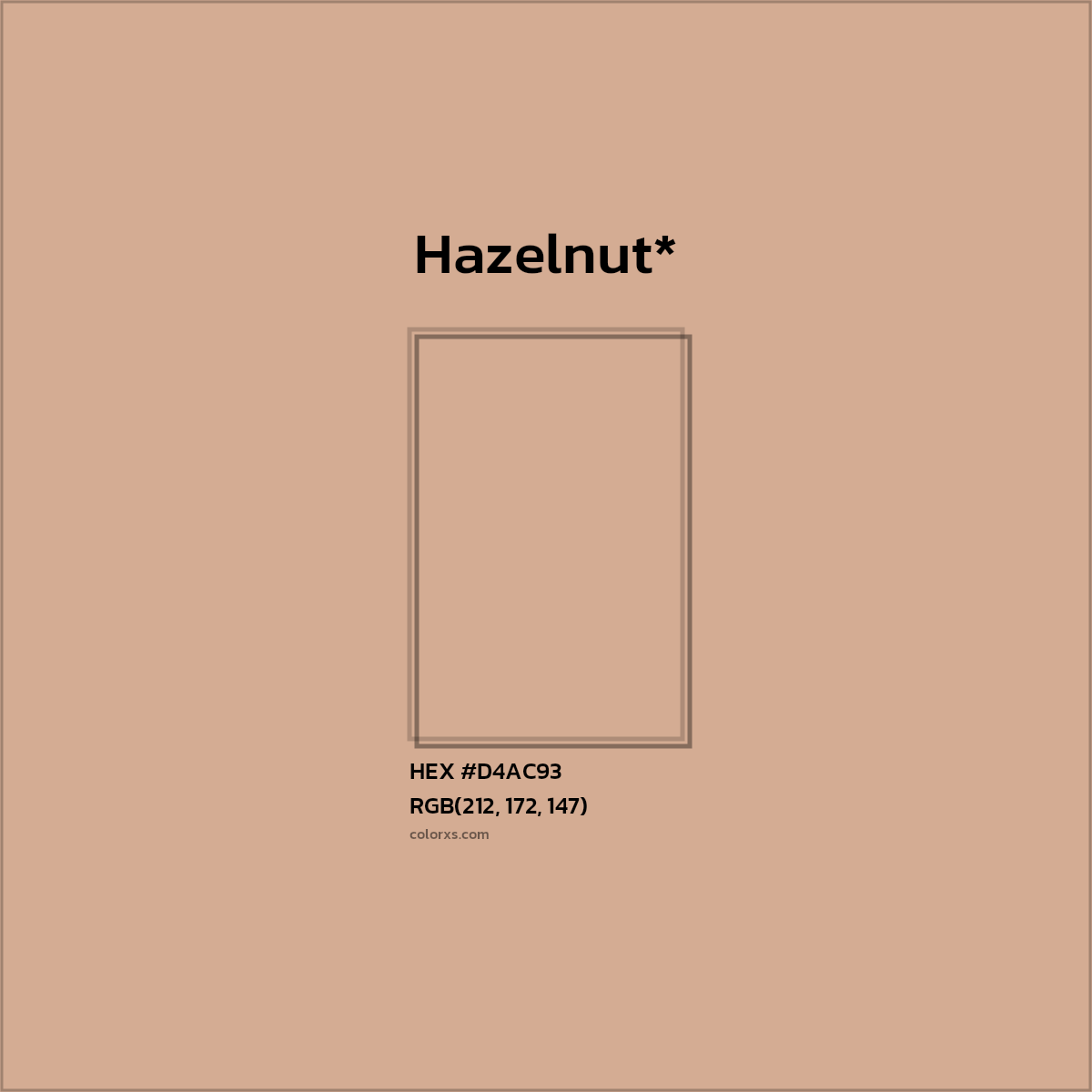 HEX #D4AC93 Color Name, Color Code, Palettes, Similar Paints, Images