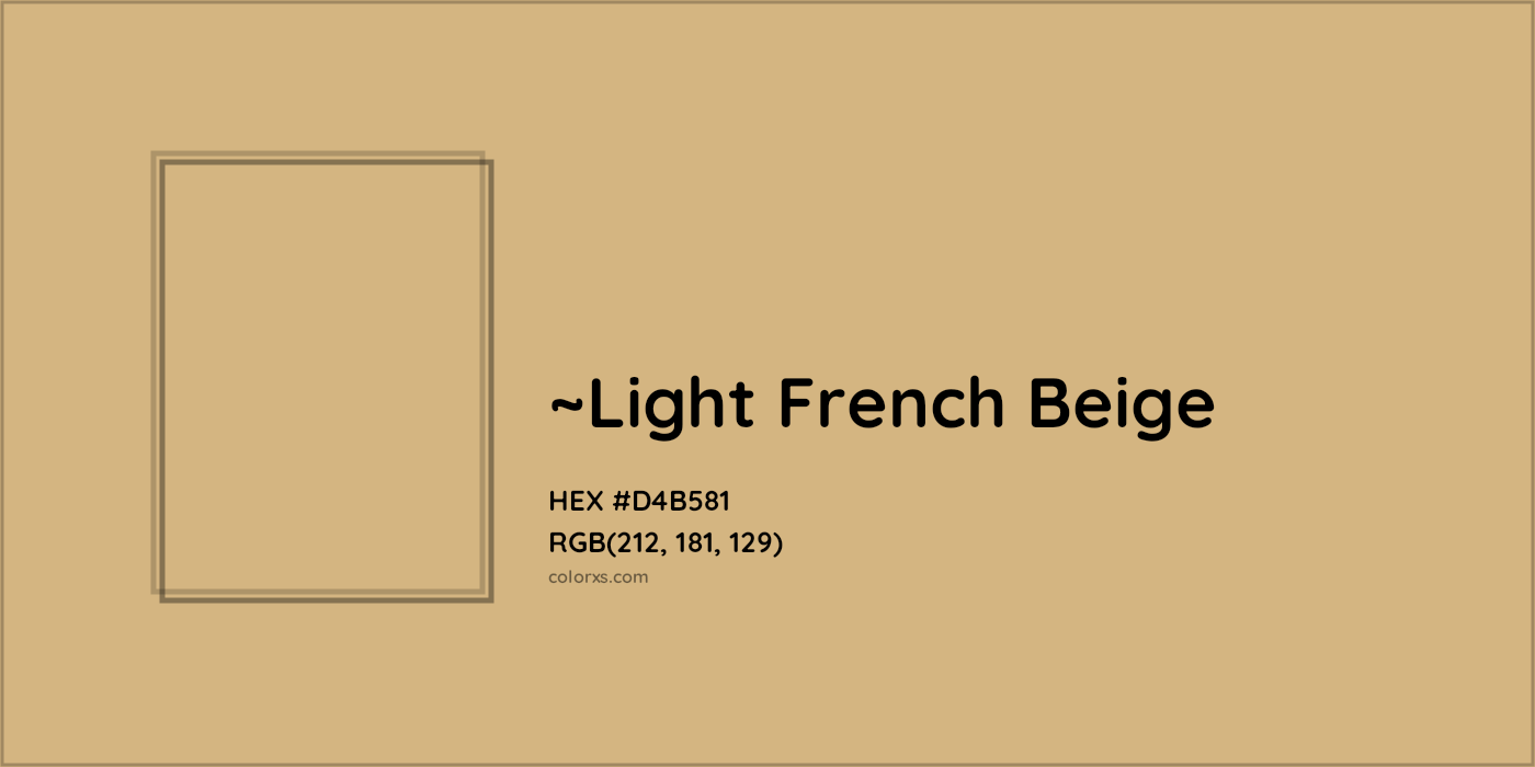 HEX #D4B581 Color Name, Color Code, Palettes, Similar Paints, Images