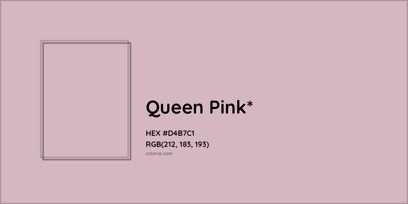 HEX #D4B7C1 Color Name, Color Code, Palettes, Similar Paints, Images