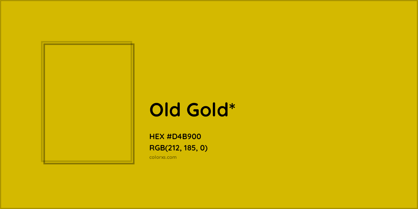 HEX #D4B900 Color Name, Color Code, Palettes, Similar Paints, Images