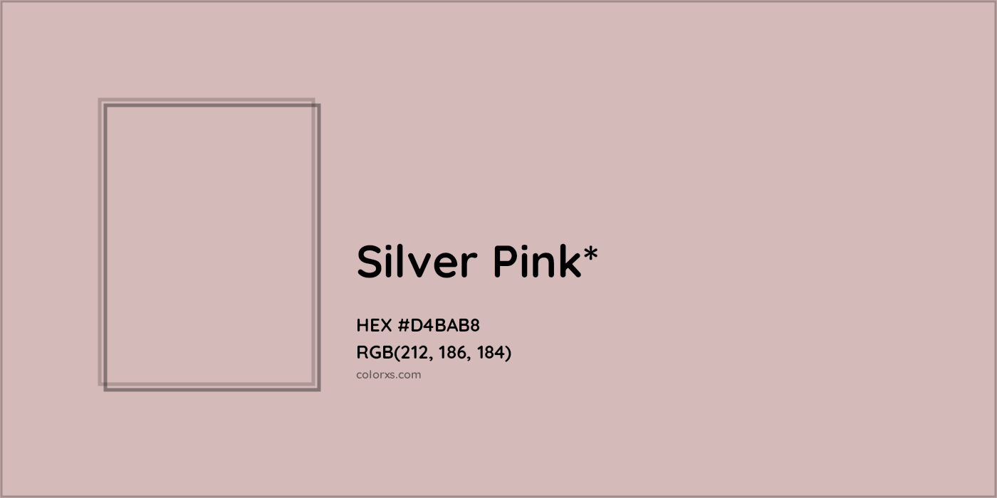 HEX #D4BAB8 Color Name, Color Code, Palettes, Similar Paints, Images