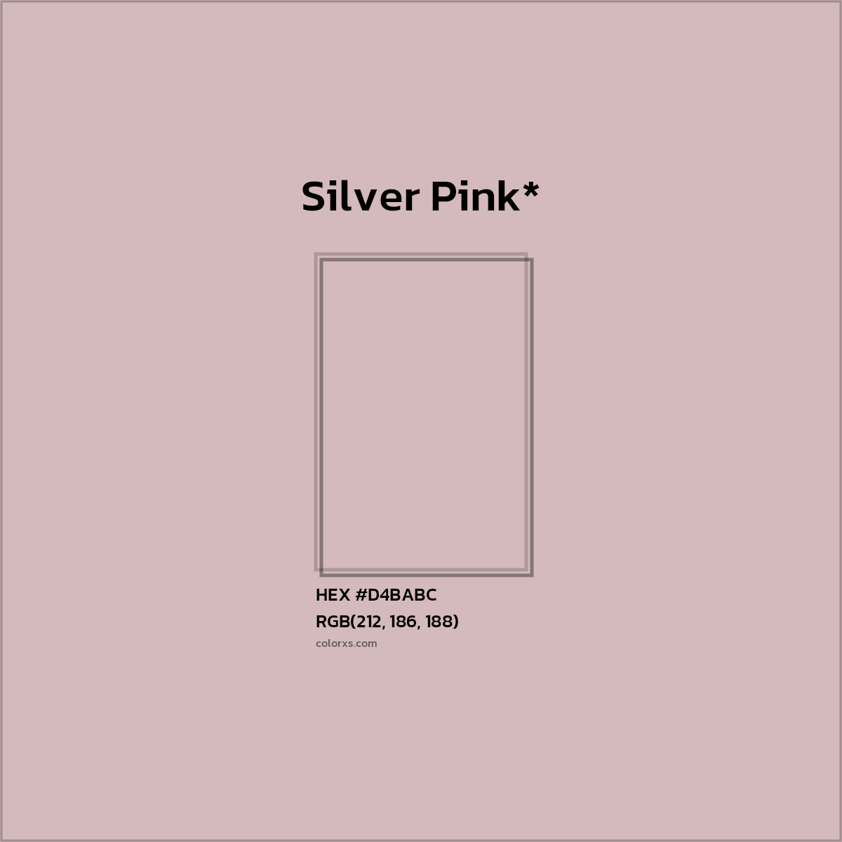 HEX #D4BABC Color Name, Color Code, Palettes, Similar Paints, Images