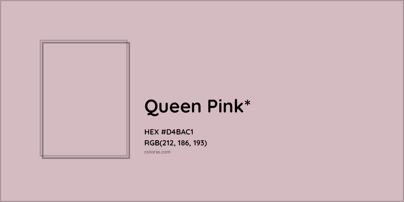 HEX #D4BAC1 Color Name, Color Code, Palettes, Similar Paints, Images