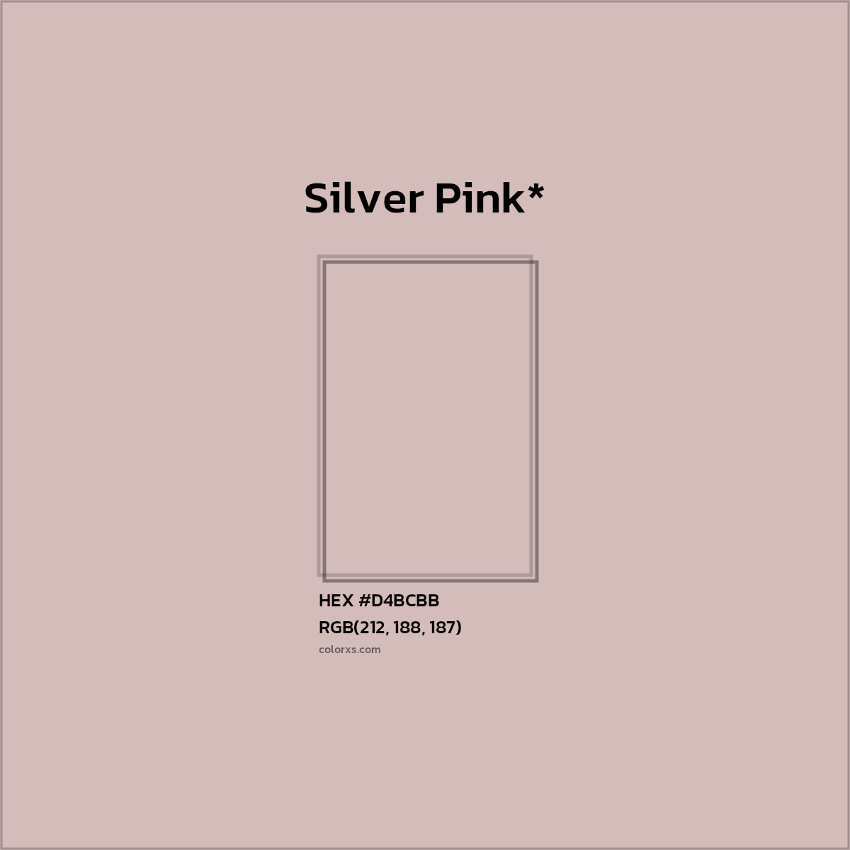 HEX #D4BCBB Color Name, Color Code, Palettes, Similar Paints, Images