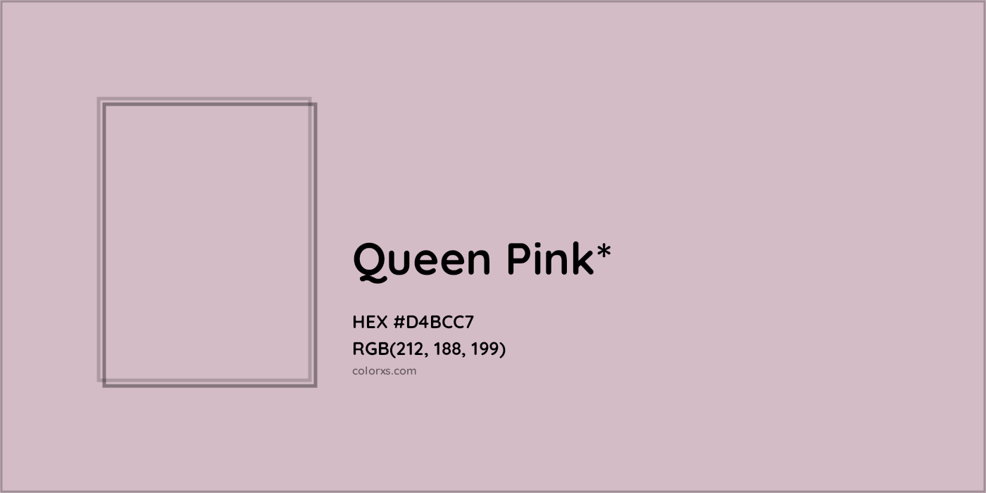 HEX #D4BCC7 Color Name, Color Code, Palettes, Similar Paints, Images