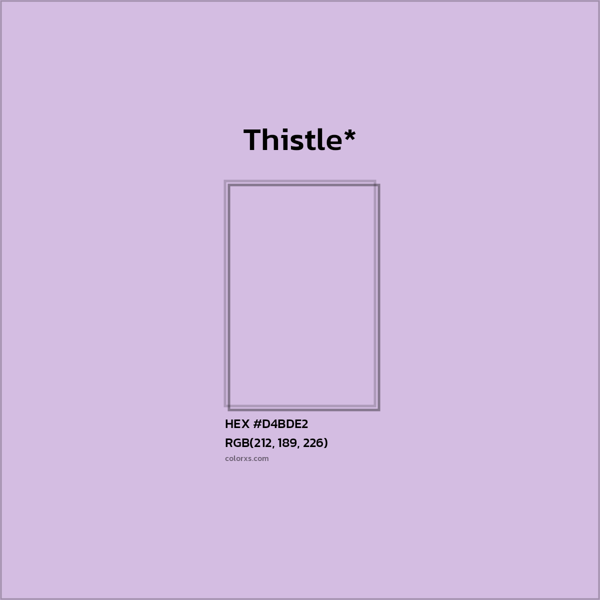 HEX #D4BDE2 Color Name, Color Code, Palettes, Similar Paints, Images