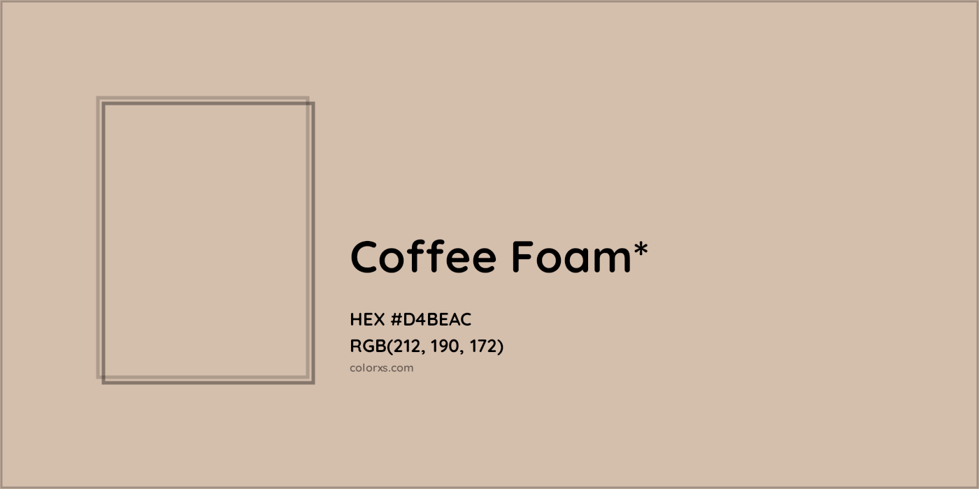 HEX #D4BEAC Color Name, Color Code, Palettes, Similar Paints, Images