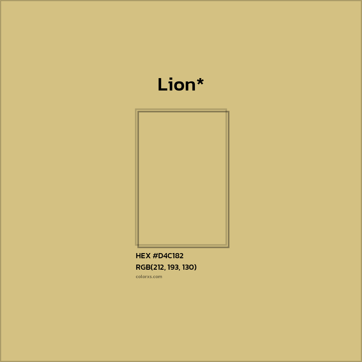 HEX #D4C182 Color Name, Color Code, Palettes, Similar Paints, Images