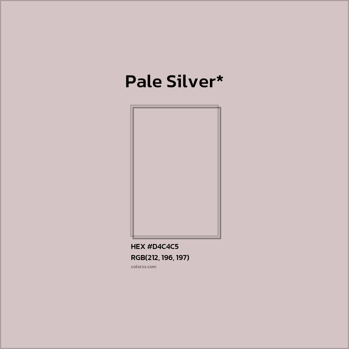 HEX #D4C4C5 Color Name, Color Code, Palettes, Similar Paints, Images