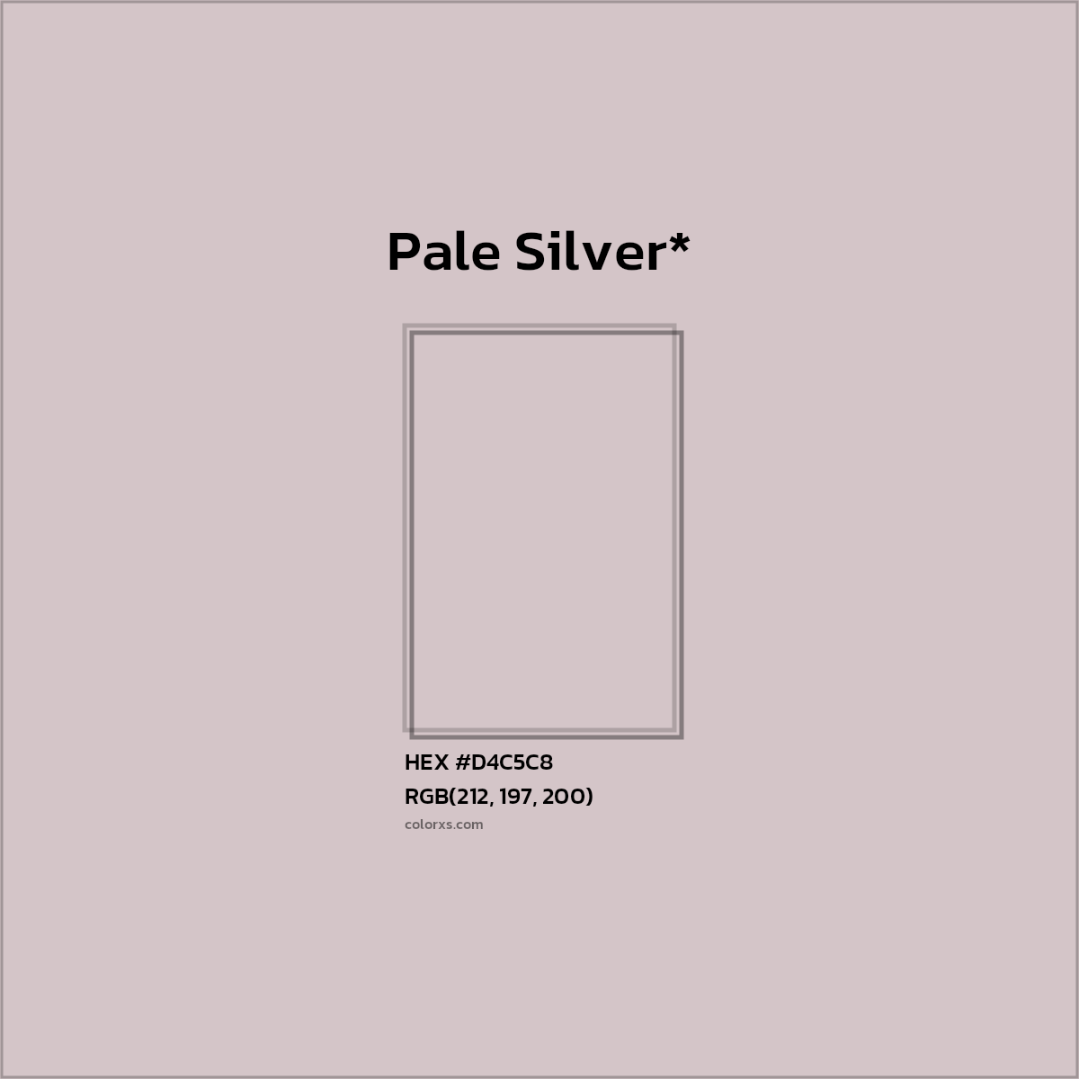 HEX #D4C5C8 Color Name, Color Code, Palettes, Similar Paints, Images