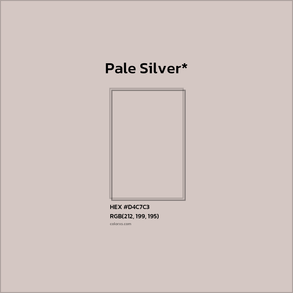 HEX #D4C7C3 Color Name, Color Code, Palettes, Similar Paints, Images