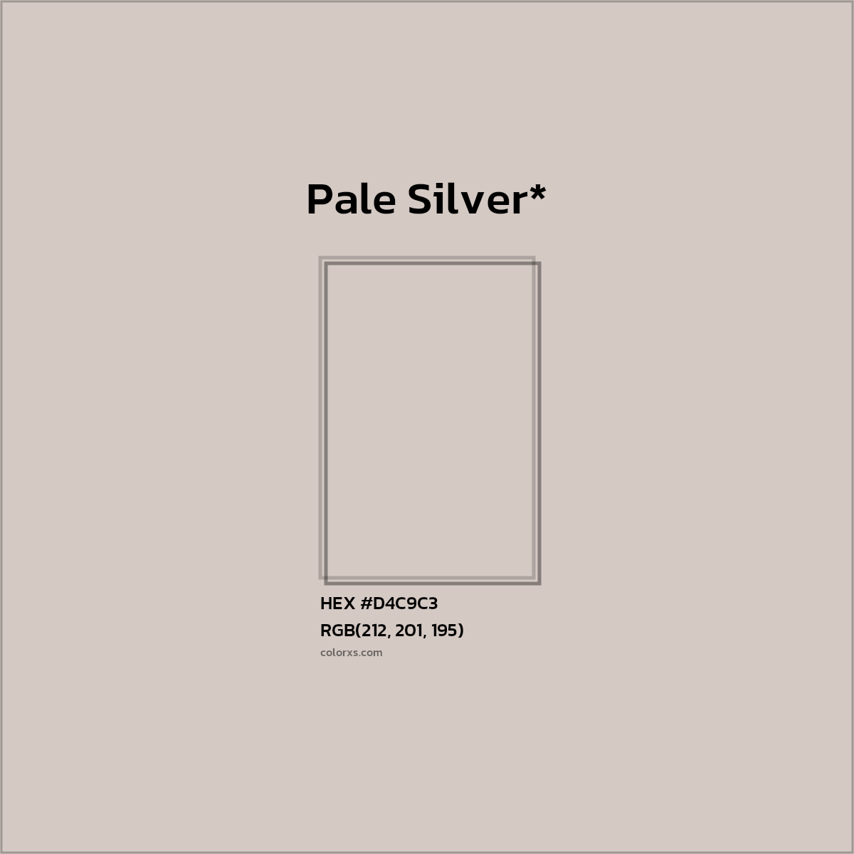 HEX #D4C9C3 Color Name, Color Code, Palettes, Similar Paints, Images