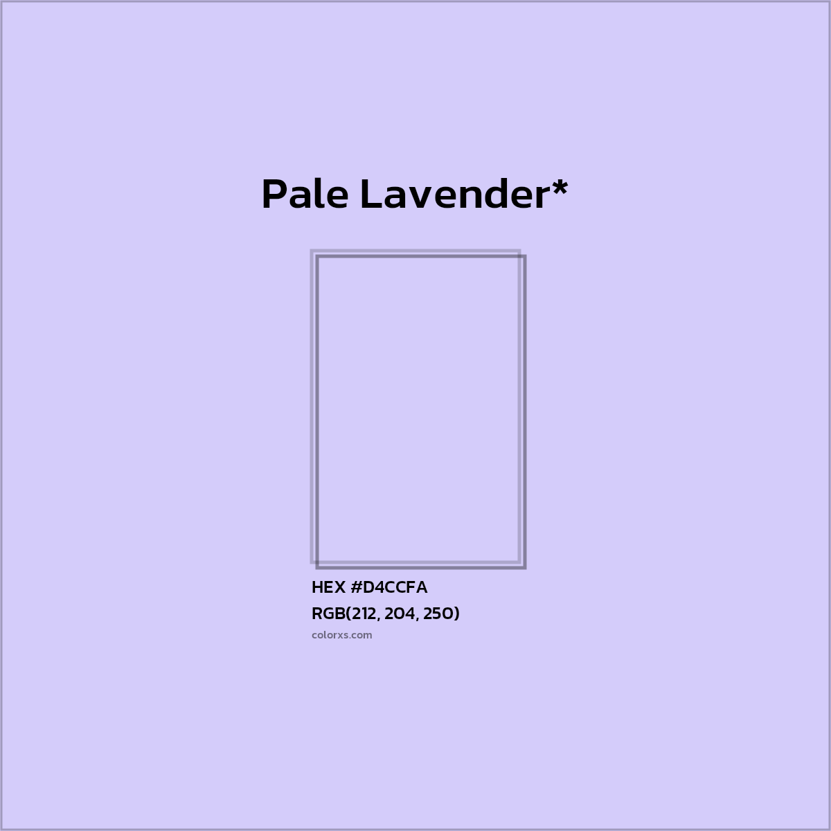 HEX #D4CCFA Color Name, Color Code, Palettes, Similar Paints, Images