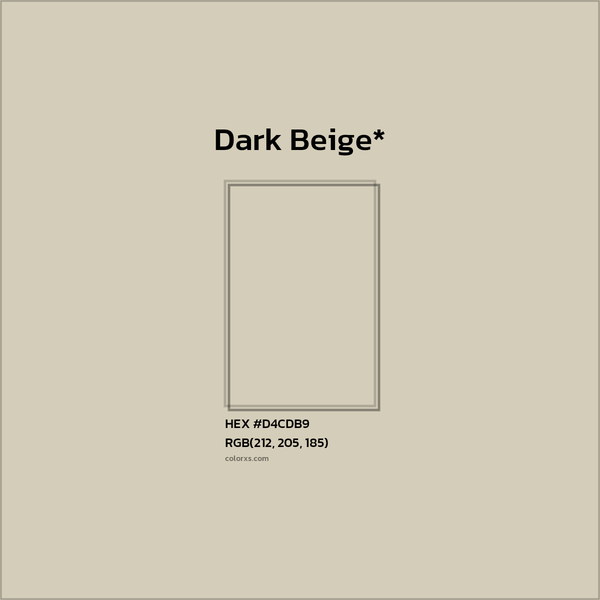 HEX #D4CDB9 Color Name, Color Code, Palettes, Similar Paints, Images