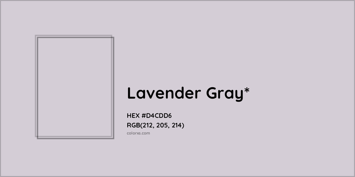 HEX #D4CDD6 Color Name, Color Code, Palettes, Similar Paints, Images