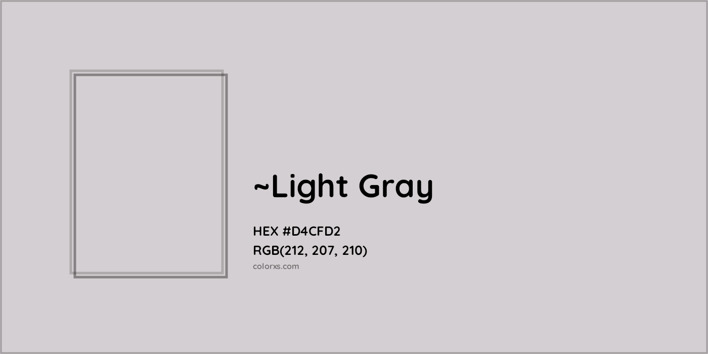 HEX #D4CFD2 Color Name, Color Code, Palettes, Similar Paints, Images
