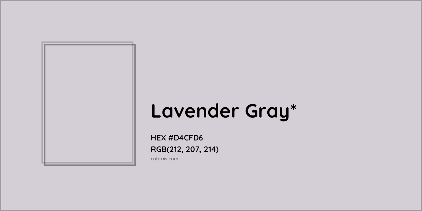 HEX #D4CFD6 Color Name, Color Code, Palettes, Similar Paints, Images